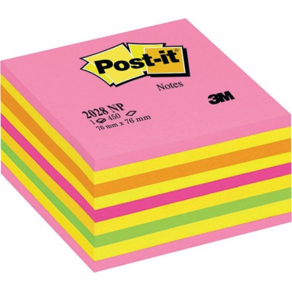 Post-it Samolepící kostka POST-IT (2028-NP), 76x76mm, 1x4...