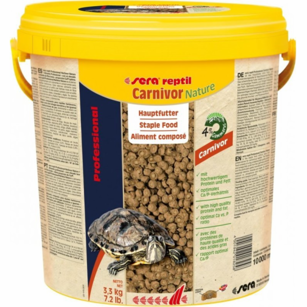 Sera Reptil Professional Carnivor Nature 10 l, granule - ...