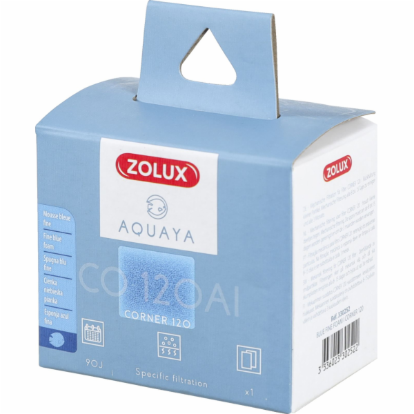 Zolux ZOLUX AQUAYA Blue Fine Foam I Rohová houbová vložka...