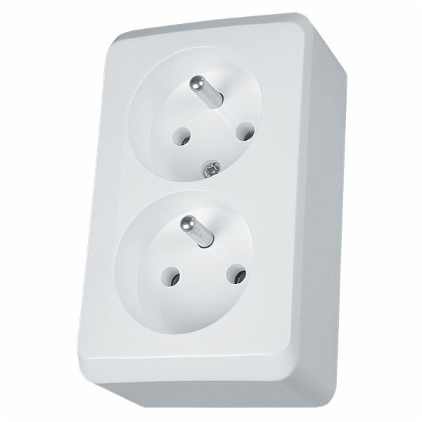 Schneider Electric 2cestná zásuvka w/u 16A IP20 bílá GWN-...
