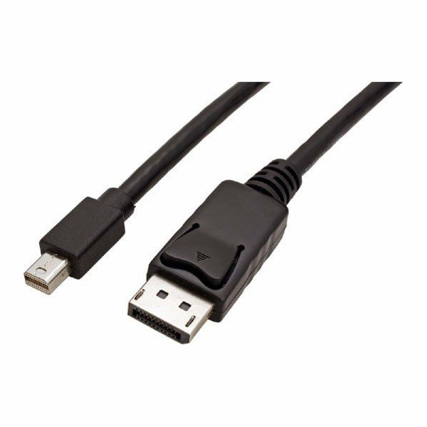 DisplayPort Mini - DisplayPort kabel 2m černý