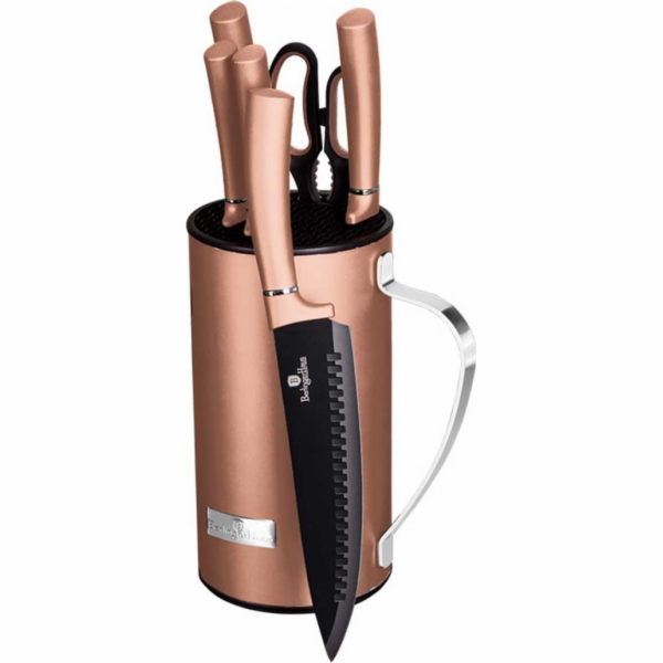 BerlingerHaus sada nožů ve stojanu 7ks BH-2583 Rosegold M...