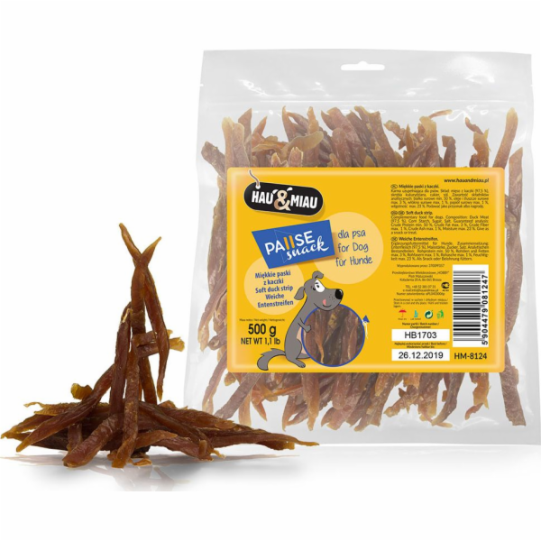 Hau&Miau Hau&Miau Měkké kachní nudličky 500 g HM-8124