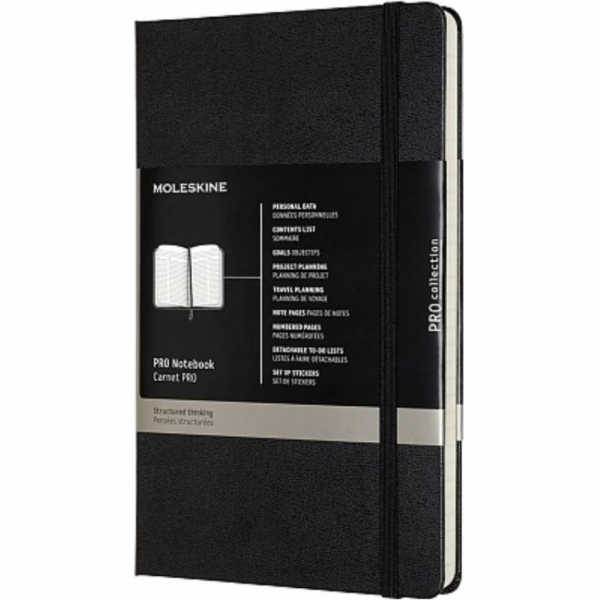 Moleskine Notes Proffesional L 13x21 tw.  černá MOLESKINE