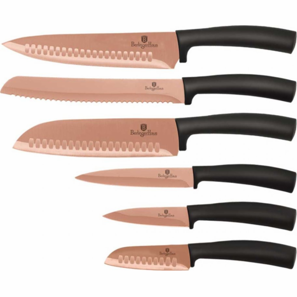 BerlingerHaus sada nožů 6ks BH-2648 Rose Gold