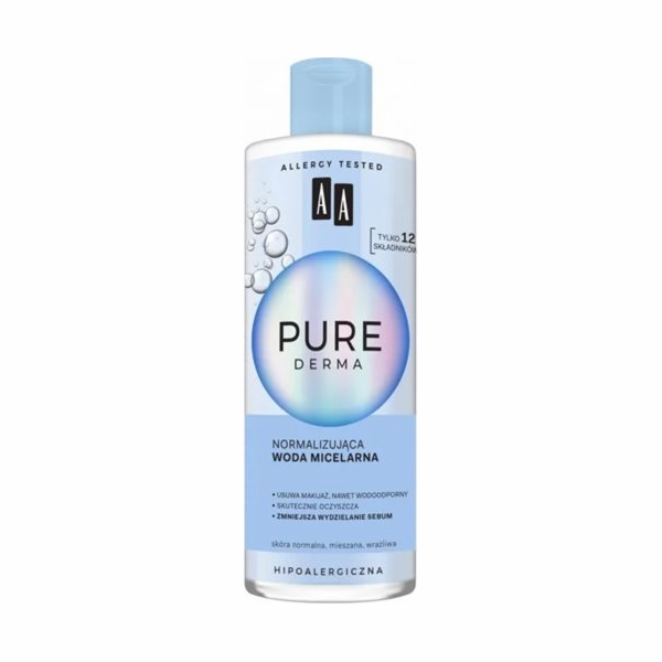AA AA Pure Derma normalizační micelární voda 400ml | DOPR...