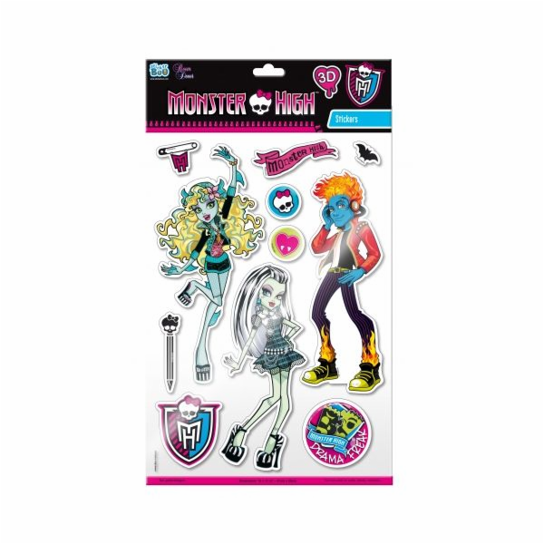 Nálepka BOO Monster High 3D dekorace na zeď (DECLIC301)