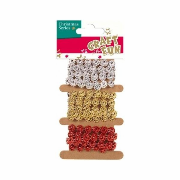 Craft with Fun Dekorativní páska 3mix x 1m