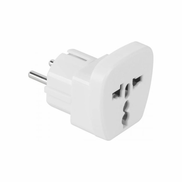 AC PL/EU síťový adaptér UK/USA zásuvka bílá/bílá QZ36