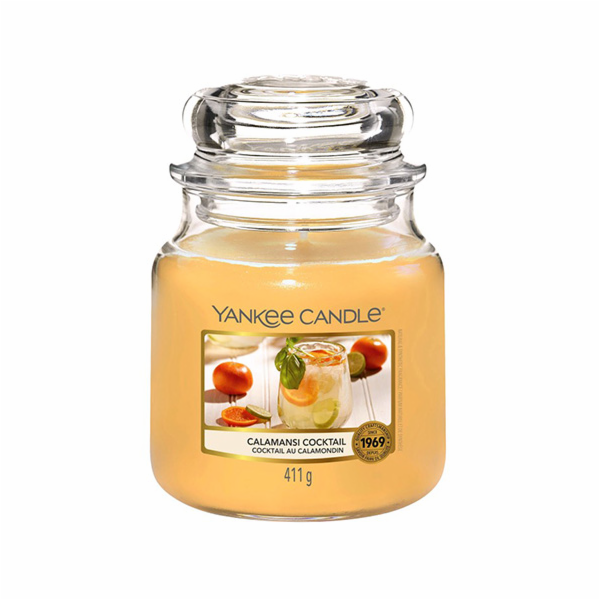 Svíčka ve skleněné dóze Yankee Candle, Calamansi koktejl,...
