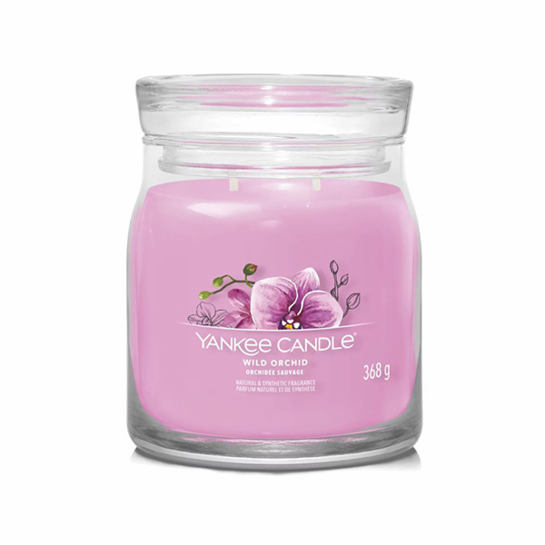 Svíčka ve skleněné dóze Yankee Candle, Divoká orchidej, 3...