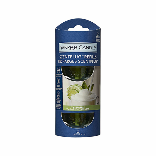 Náplně do osvěžovače Yankee Candle, Vanilka s limetkou, 2...