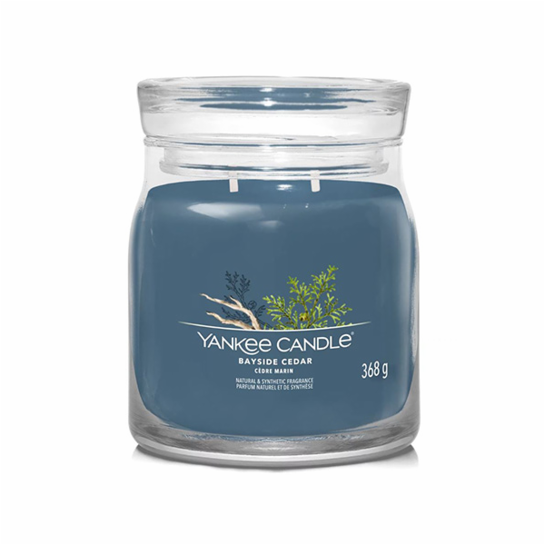 Svíčka ve skleněné dóze Yankee Candle, Pobřežní cedr, 368 g