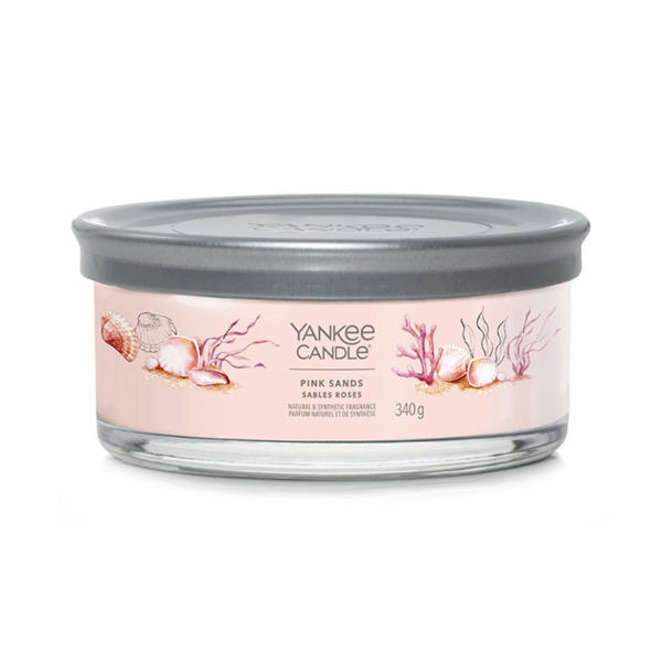 Svíčka ve skleněném válci Yankee Candle, Růžové písky, 340 g