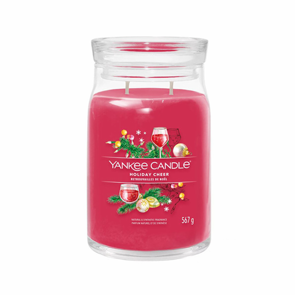 Svíčka ve skleněné dóze Yankee Candle, Vánoční veselí, 567 g