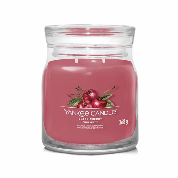 Svíčka ve skleněné dóze Yankee Candle, Zralé třešně, 368 g