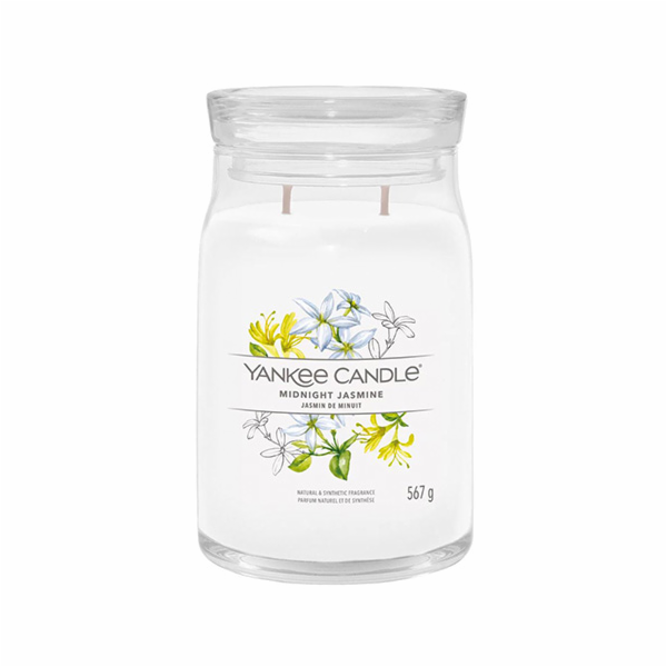 Svíčka ve skleněné dóze Yankee Candle, Půlnoční jasmín, 5...