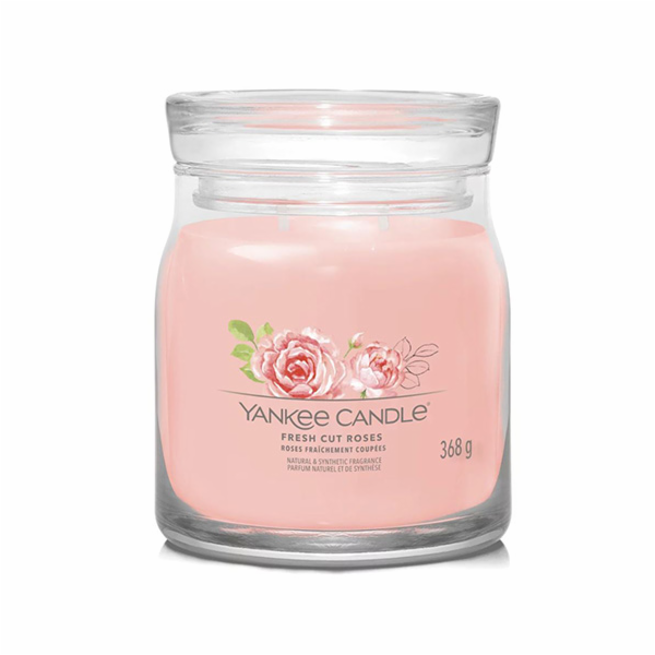 Svíčka ve skleněné dóze Yankee Candle, Čerstvě nařezané r...