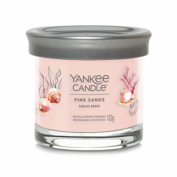 Svíčka ve skleněném válci Yankee Candle, Růžové písky, 122 g
