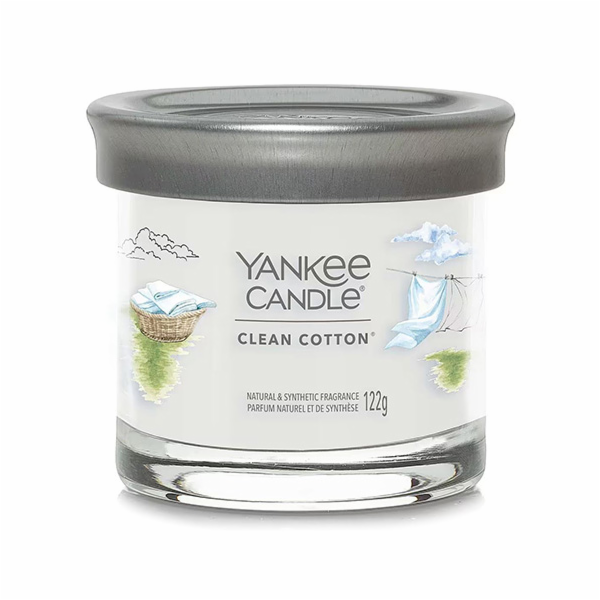 Svíčka ve skleněném válci Yankee Candle, Čistá bavlna, 122 g