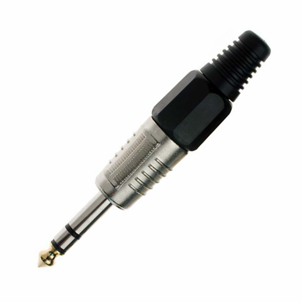Konektor Stagg, 1 ks - jack 1/4" zlacený hrot