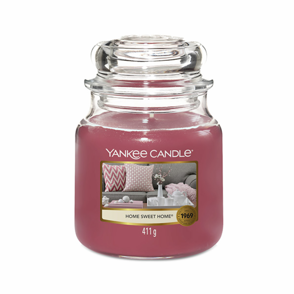 Svíčka ve skleněné dóze Yankee Candle, Ó sladký domove, 4...