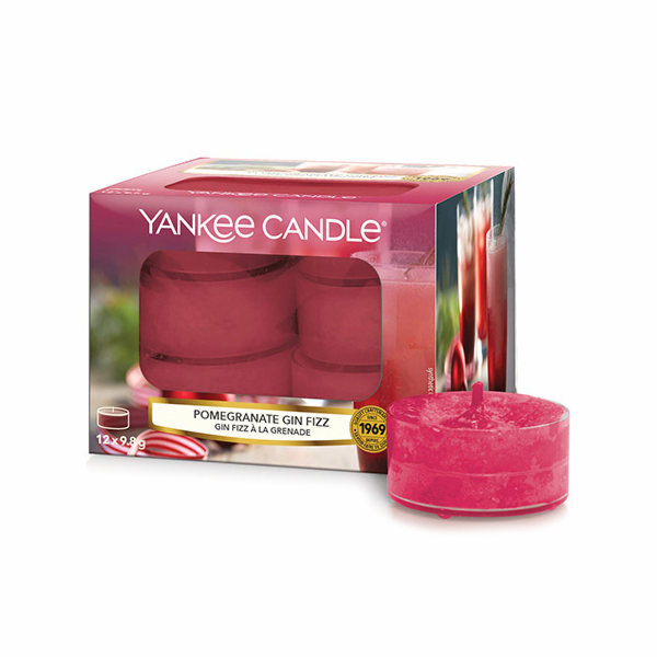 Svíčky čajové Yankee Candle, Gin Fizz z granátového jablk...