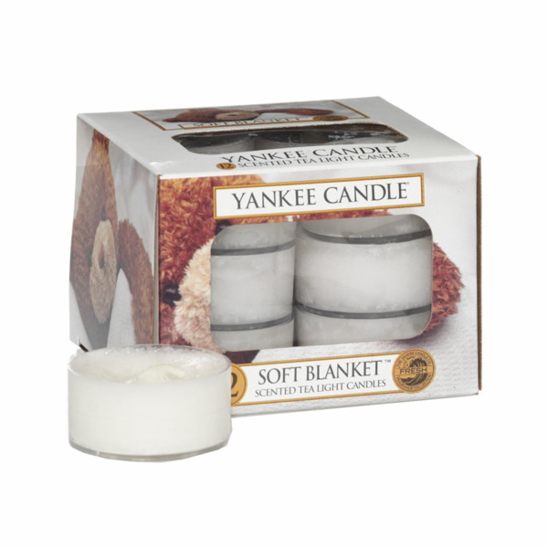 Svíčky čajové Yankee Candle, Jemná přikrývka, 12 ks
