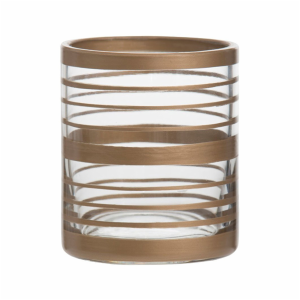 Svícen skleněný Yankee Candle, Copper Elegance 2, průměr ...