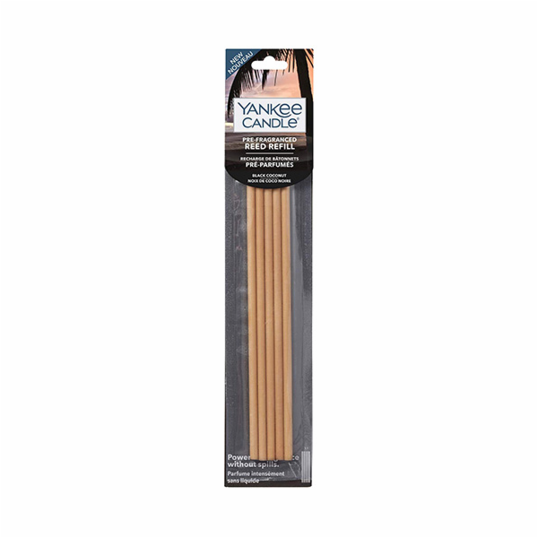 Nádradní stébla Yankee Candle, Černý kokos, 5 ks