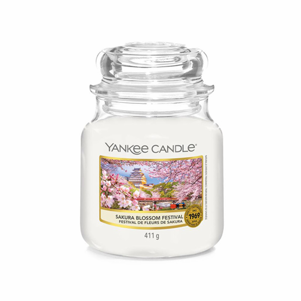 Svíčka ve skleněné dóze Yankee Candle, Festival sakury, 4...