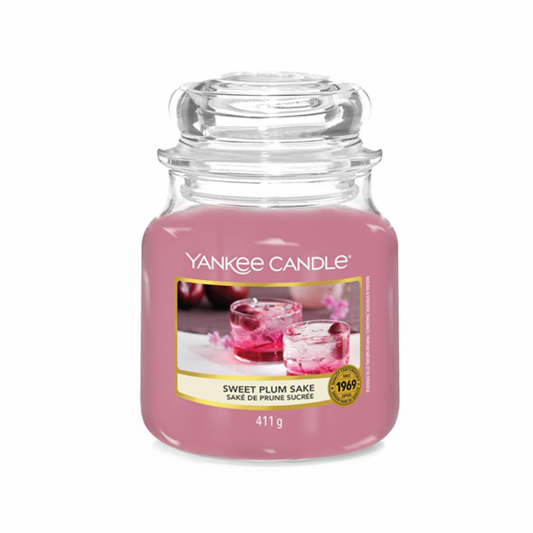 Svíčka ve skleněné dóze Yankee Candle, Sladké švestkové s...
