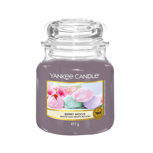Svíčka ve skleněné dóze Yankee Candle, Ovocné mochi, 410 g