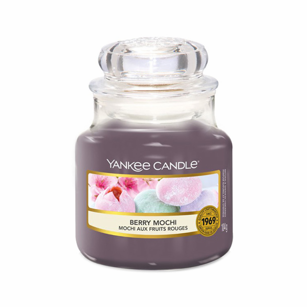 Svíčka ve skleněné dóze Yankee Candle, Ovocné mochi, 104 g