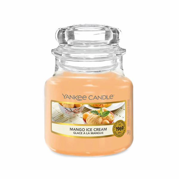 Svíčka ve skleněné dóze Yankee Candle, Mangová zmrzlina, ...