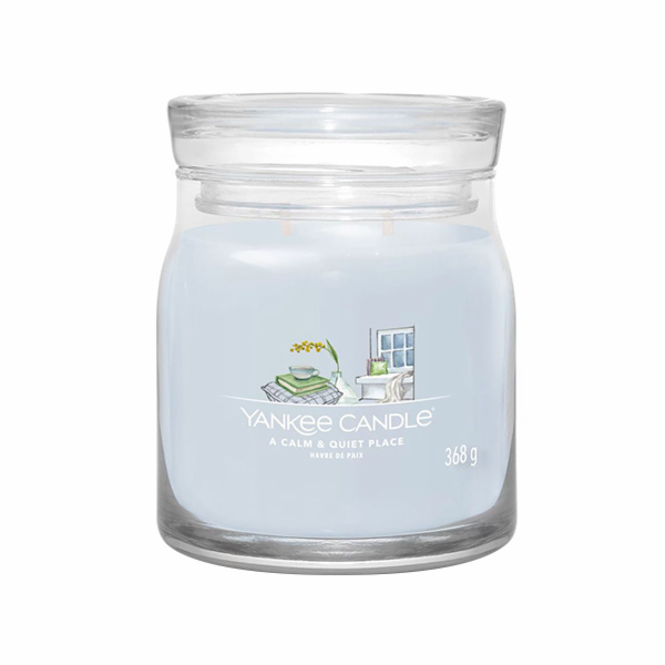 Svíčka ve skleněné dóze Yankee Candle, Klidné a tiché mís...