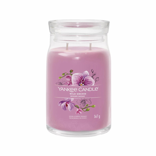 Svíčka ve skleněné dóze Yankee Candle, Divoká orchidej, 5...