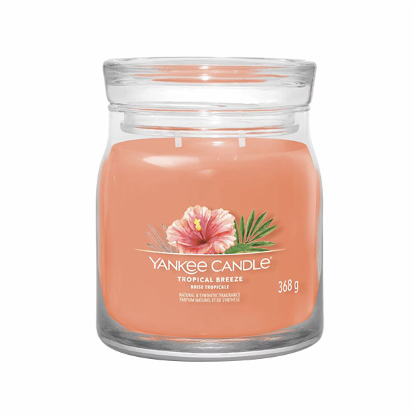 Svíčka ve skleněné dóze Yankee Candle, Tropický vánek, 368 g