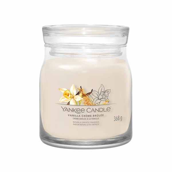 Svíčka ve skleněné dóze Yankee Candle, Vanilkové creme br...