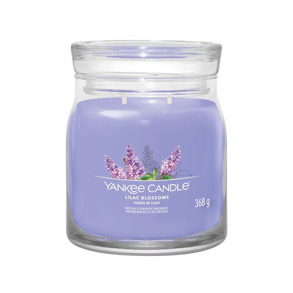 Svíčka ve skleněné dóze Yankee Candle, Šeříkové květy, 368 g