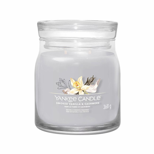 Svíčka ve skleněné dóze Yankee Candle, Kouřová vanilka a ...