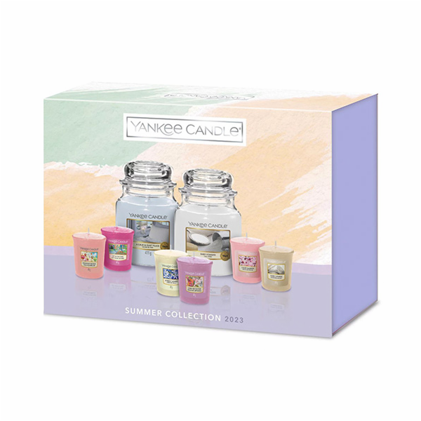 Dárková sada svíček Yankee Candle, 6 x 49 g, 2 x 410 g