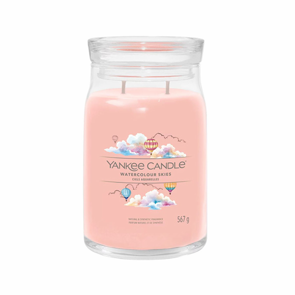 Svíčka ve skleněné dóze Yankee Candle, Akvarelová obloha,...