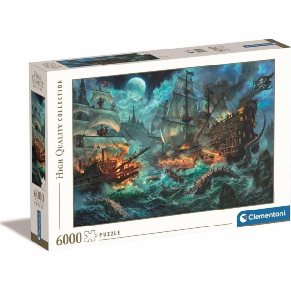 Puzzle 6000 dílků Vysoce kvalitní pirátská bitva