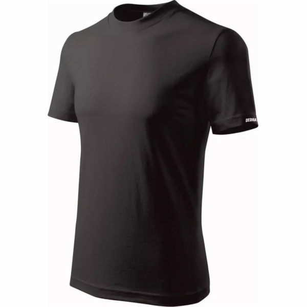 Pánské tričko Dedra, XL, černé, 100% bavlna