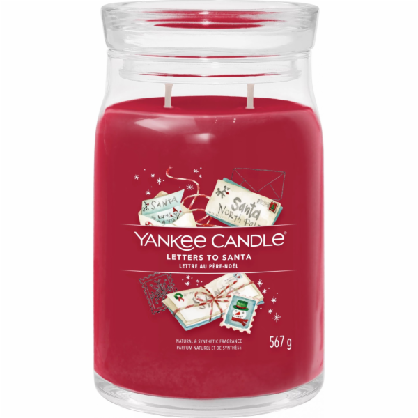 Svíčka ve skleněné dóze Yankee Candle, Vánoční přání, 567 g