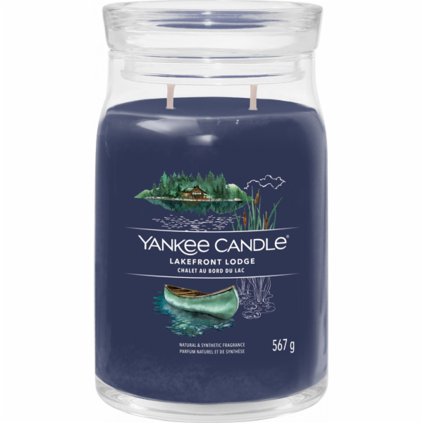 Svíčka ve skleněné dóze Yankee Candle, Chata u jezera, 567 g