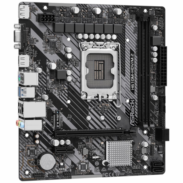 ASRock MB Sc LGA1700 H610M-HDV/M.2 R2.0, Intel H610, 2xDD...