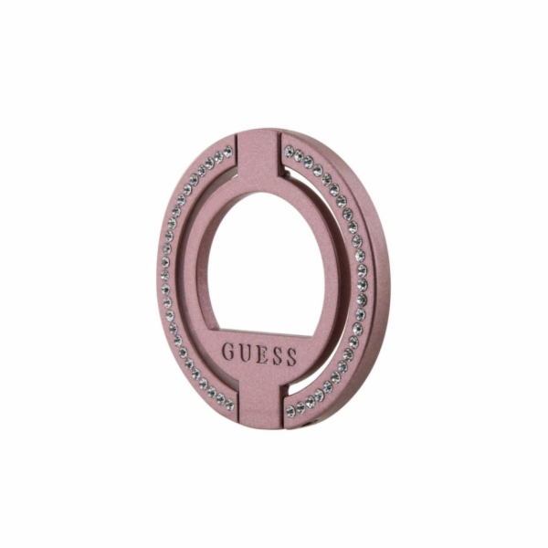 Guess Rhinestones MagSafe Ringstand, stojánek, růžová Osl...