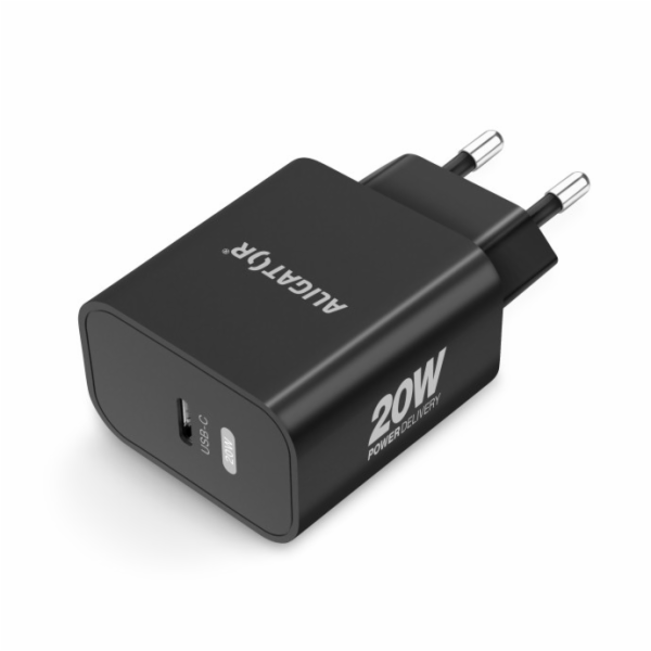 Chytrá síťová nabíječka ALIGATOR Power Delivery 20W, USB-...